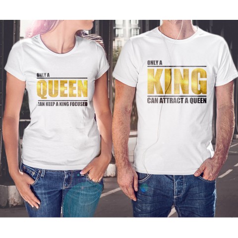 Майки парные "King and Queen" купить за 67.00